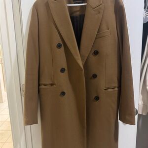 Double-Breasted Brown Coat